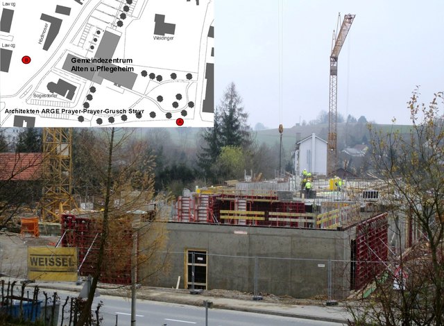 Baufortschritt KW 48 (Kamerastandort B links)