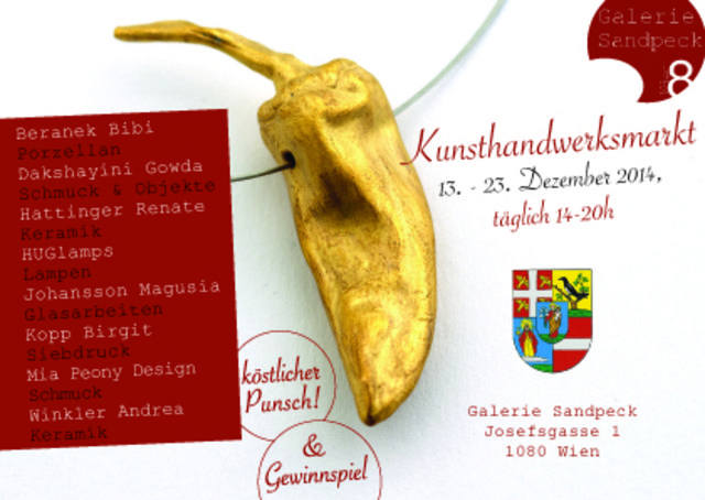 Weihnachtsmarkt, Christkindlmarkt, Adventmarkt, Kunsthandwerksmarkt, Galerie, Wien, 1080, Sandpeck