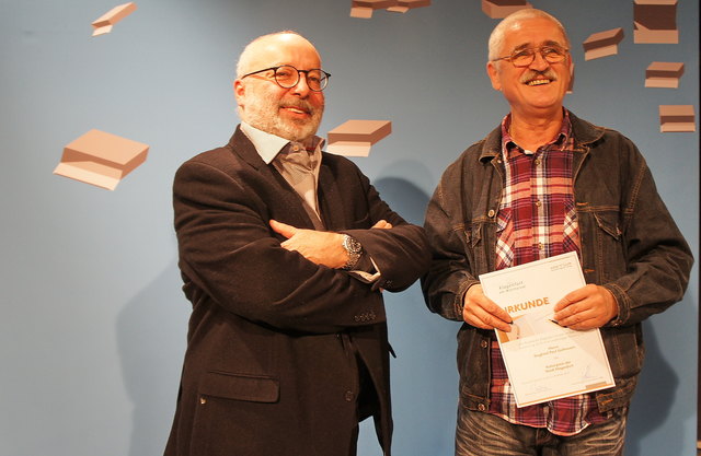 Siegfried Paul Gelhausen erhielt den Sonderpreis der Kulturabteilung der Stadt Klagenfurt.
