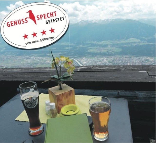 Der Genussspecht vergibt 4 Sterne für die "Alpenlounge".