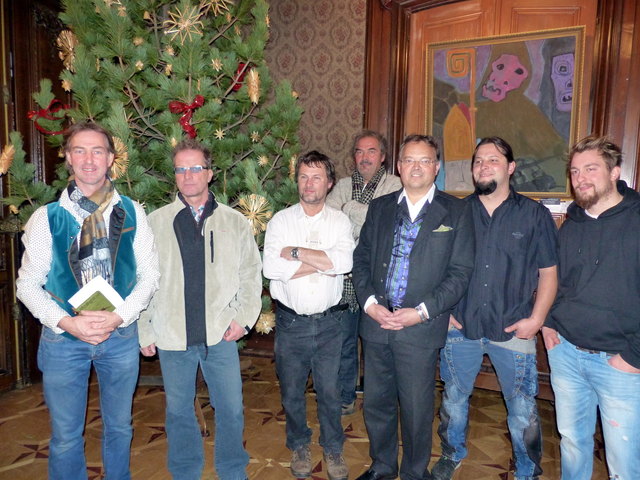 Christian Pramstaller, Otmar Trost, Hans Planer, Hannes Neuhold, Gerald Hauser, Michael Lang und Gerold Leitner (v.l.) | Foto: Oblasser