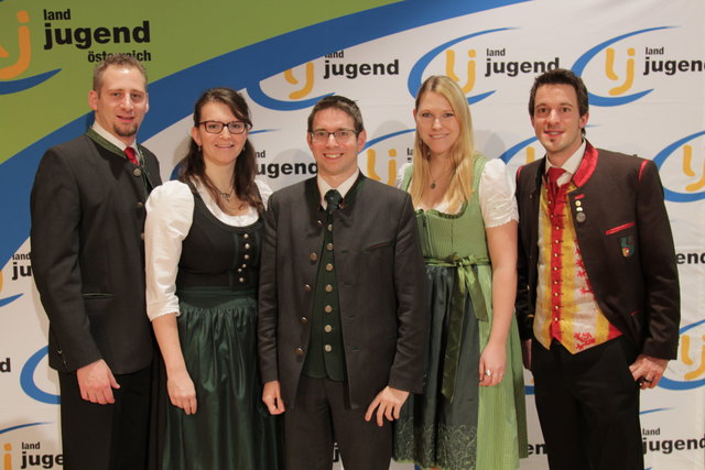 Arnulf Warmuth (ganz links) ist einer der fünf Mitglieder des Landjugend-Bundesvorstandes