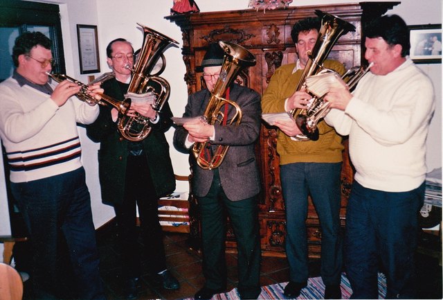 v.l.n.r.: Helmut Sulzner, Franz Hinterramskogler, Heinrich Schwarzlmüller, Johann Sulzner, Walter Tondl
