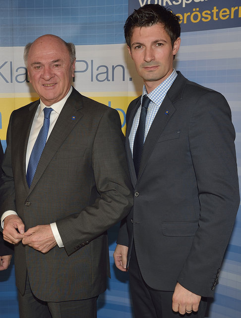 Landeshauptmann Erwin Pröll sagte Abgeordneten René Lobner finanzielle Mittel für Gänserndorf zu. | Foto: ÖVP