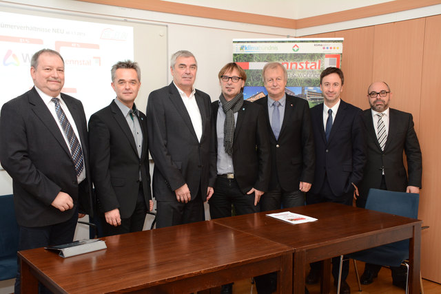 Peter Rudolf, Ingo Reisinger, Wolfram Sacherer, Erwin Eggenreich, Alois Oberegger, Alexander Daum, Klaus Uwe Feichtinger (v.l.n.r.)