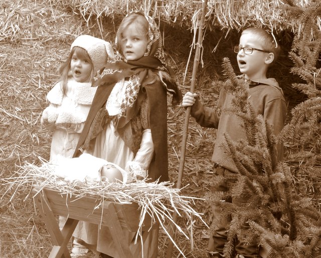  Krippenspiel des Kindergarten Kapellen - Mürztal Bildidee 