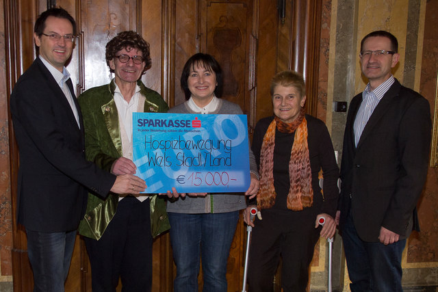 Robert Reif, Alfred Ecker, Christine Eckmayr, Marianne Ecker, Johann Minihuber (v.l.)