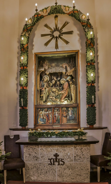 Der Altar in der Stille Nacht Kapelle