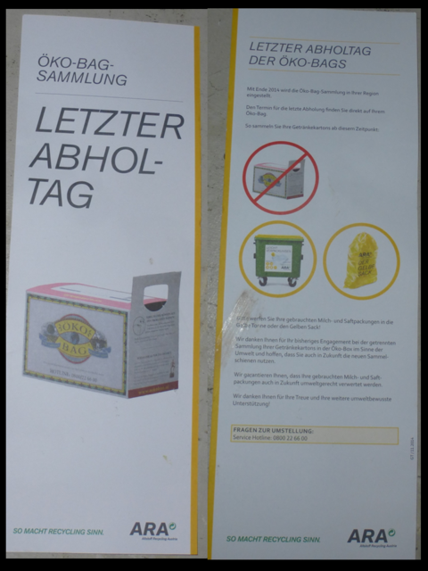Der Abschiedsflyer...