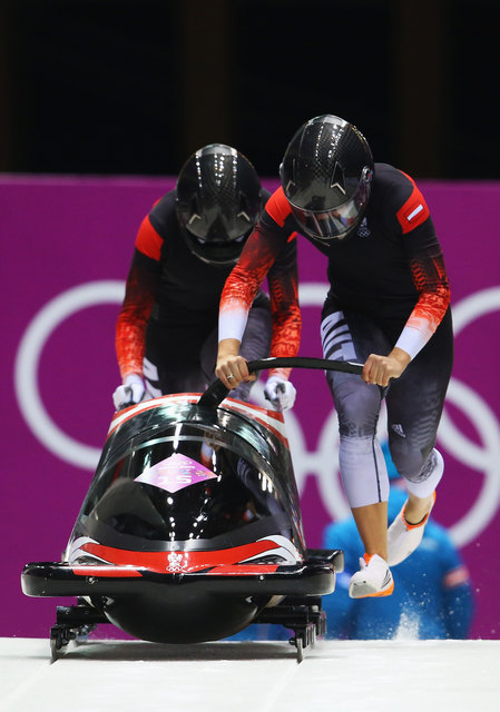 Viola Kleiser im ersten österreichischen Damenbob bei Olympischen Spielen. | Foto: privat