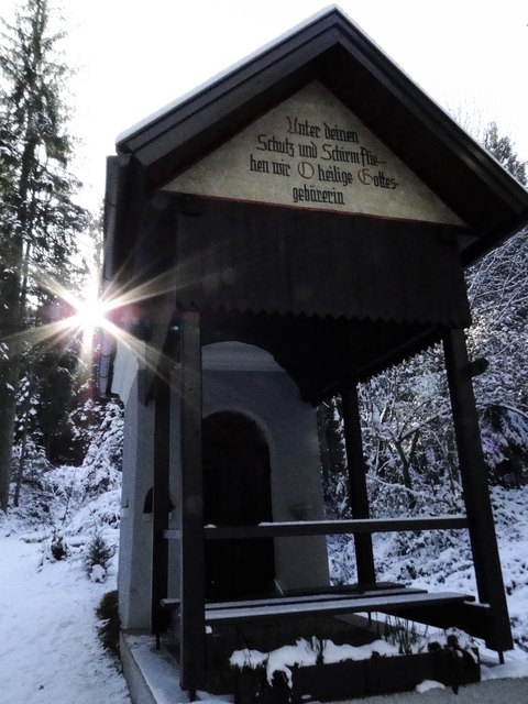 "Unter deinen Schutz und Schirm fliehen wir, o heilige Gottesgebärerin."