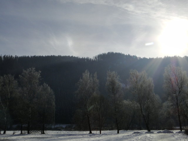Sonne und etwas Rauhreif