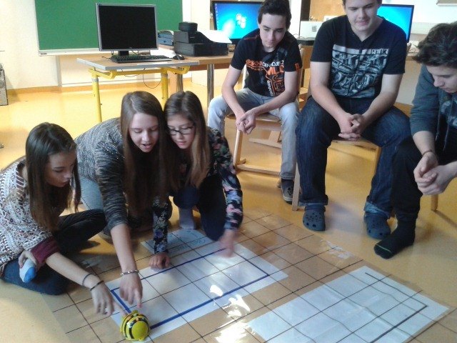 Auch die Schüler der 4B waren mit Begeisterung dabei.