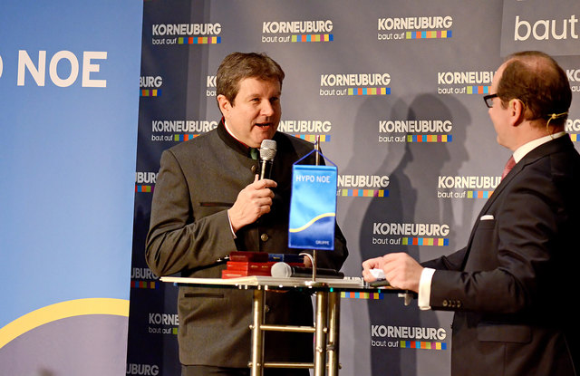 Dr. Peter Harold und Gerald Gross (Neujahrsempfang der Korneuburger Wirtschaft)