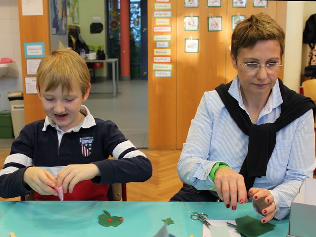 Rosa Glücksschwein entsteht