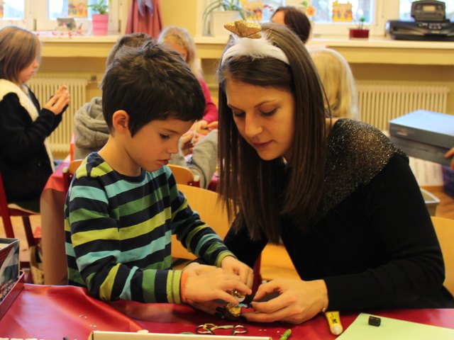 Gemeinsam Minimasche binden