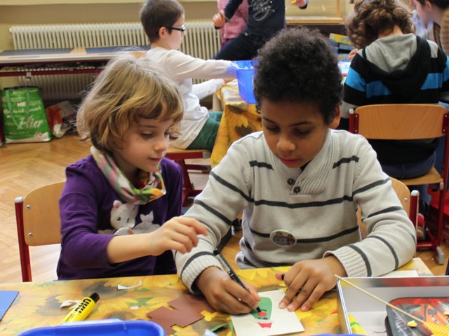 Bunte Weihnachtskarte