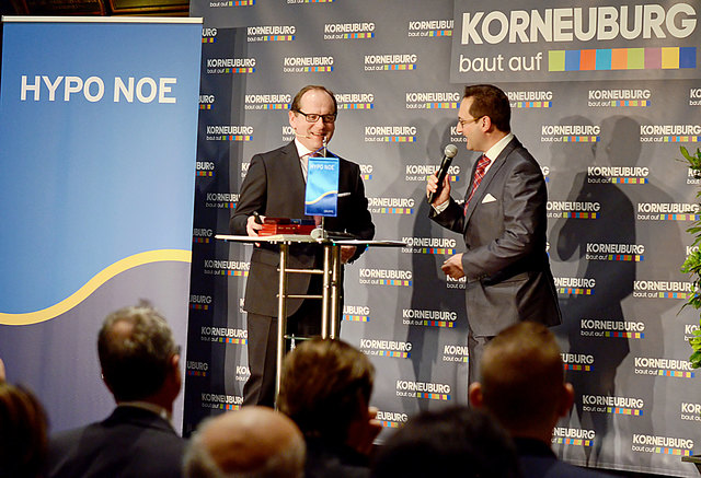 Gerald Gross und Stadtrat Andreas Minnich (Neujahrsempfang der Korneuburger Wirtschaft)