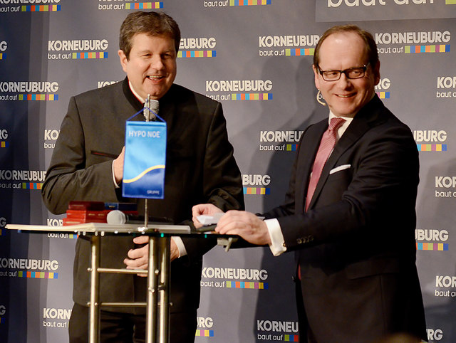 Dr. Peter Harold und Gerald Gross (Neujahrsempfang der Korneuburger Wirtschaft)