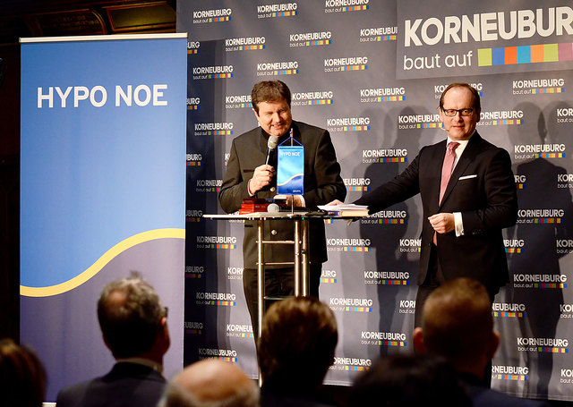 Dr. Peter Harold und Gerald Gross (Neujahrsempfang der Korneuburger Wirtschaft)