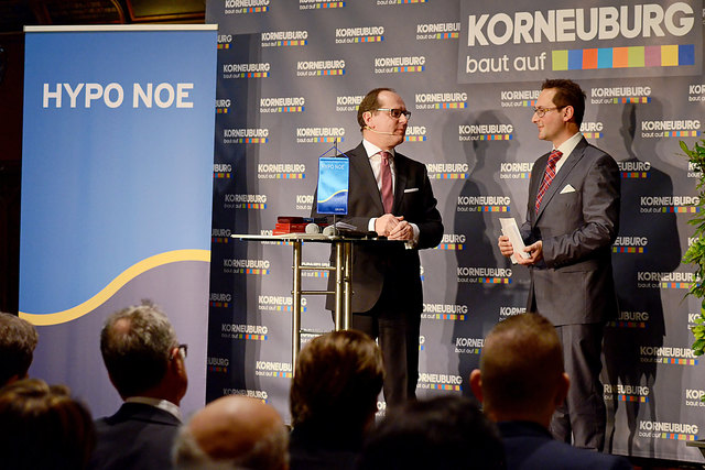 Gerald Gross und Stadtrat Andreas Minnich (Neujahrsempfang der Korneuburger Wirtschaft)