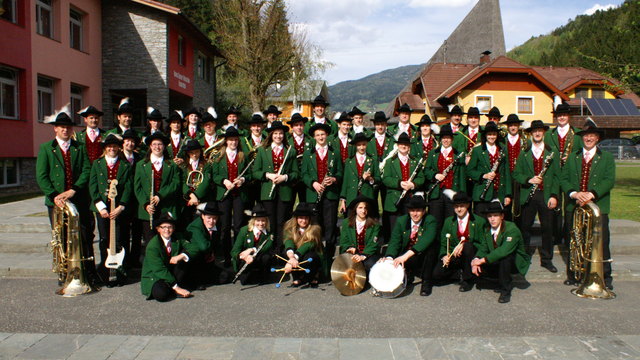 Die Mitglieder der Bürgermusik Millstatt