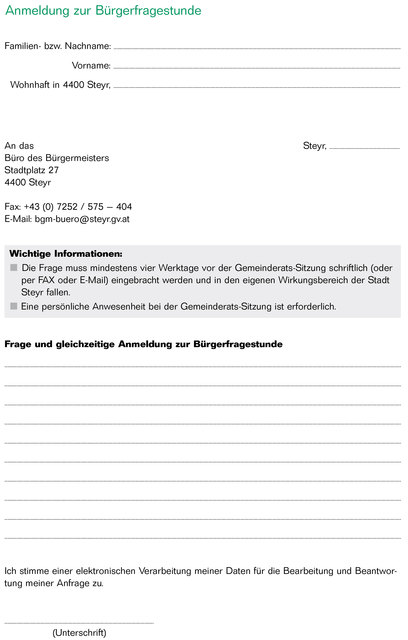 Foto: Magistrat Steyr