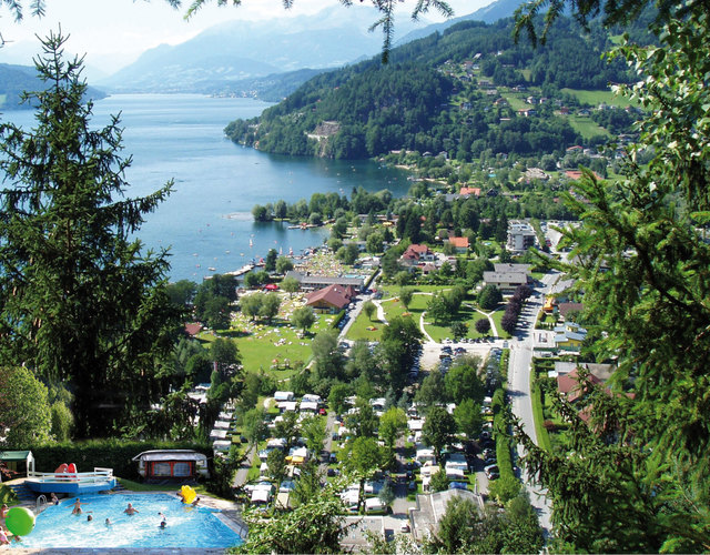 Blick auf den Campingplatz Mössler, der in Österreich auf Platz drei landete