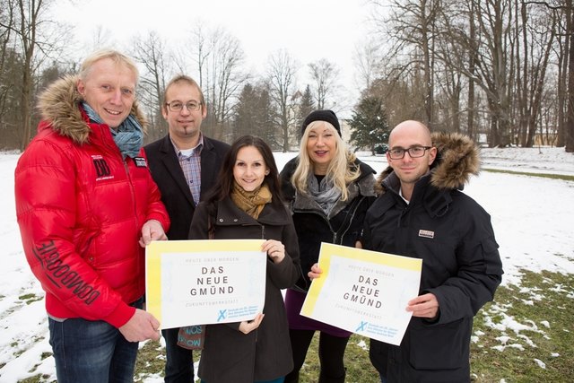 Sind für "Das neue Gmünd" (v.l.): Michael Bierbach, Reinhold Schneider, Sabrina Mikscha, Beatrix Vischer-Simon und Bürgermeister Andreas Beer | Foto: privat