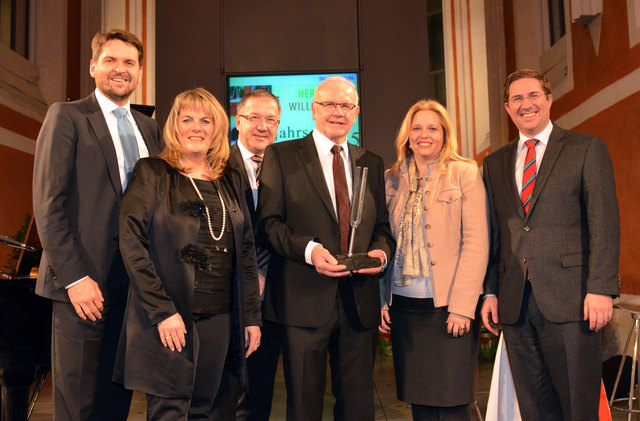 Beim Festempfang dabei: Peter Lehner, Silvia Huber, Walter Zaunmüller, Peter Koits, Christa Raggl-Mühlberger, Andreas Rabl. | Foto: Stadt Wels