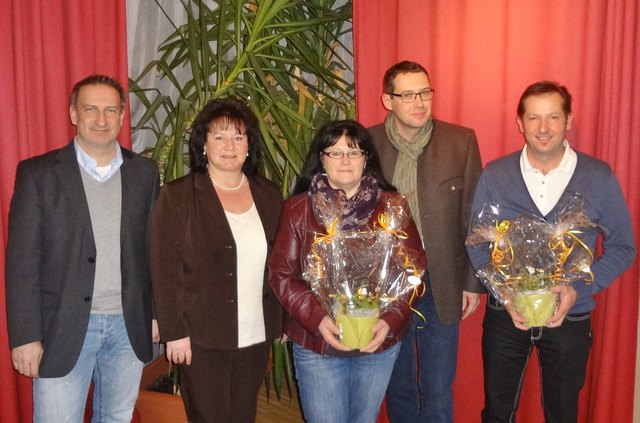 SPÖ-Geschäftsführer Thomas Pfaffenhuemer, Bgm. Gabi Dittersdorfer, Marina Pfeiffenberger, NR Ing. Markus Vogl, und Kurt Pawluk | Foto: SPÖ