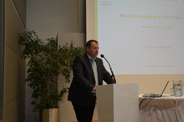 Günter Griesmayer referierte über neue Impulse in der Landwirtschaft aus Sicht der AMA.