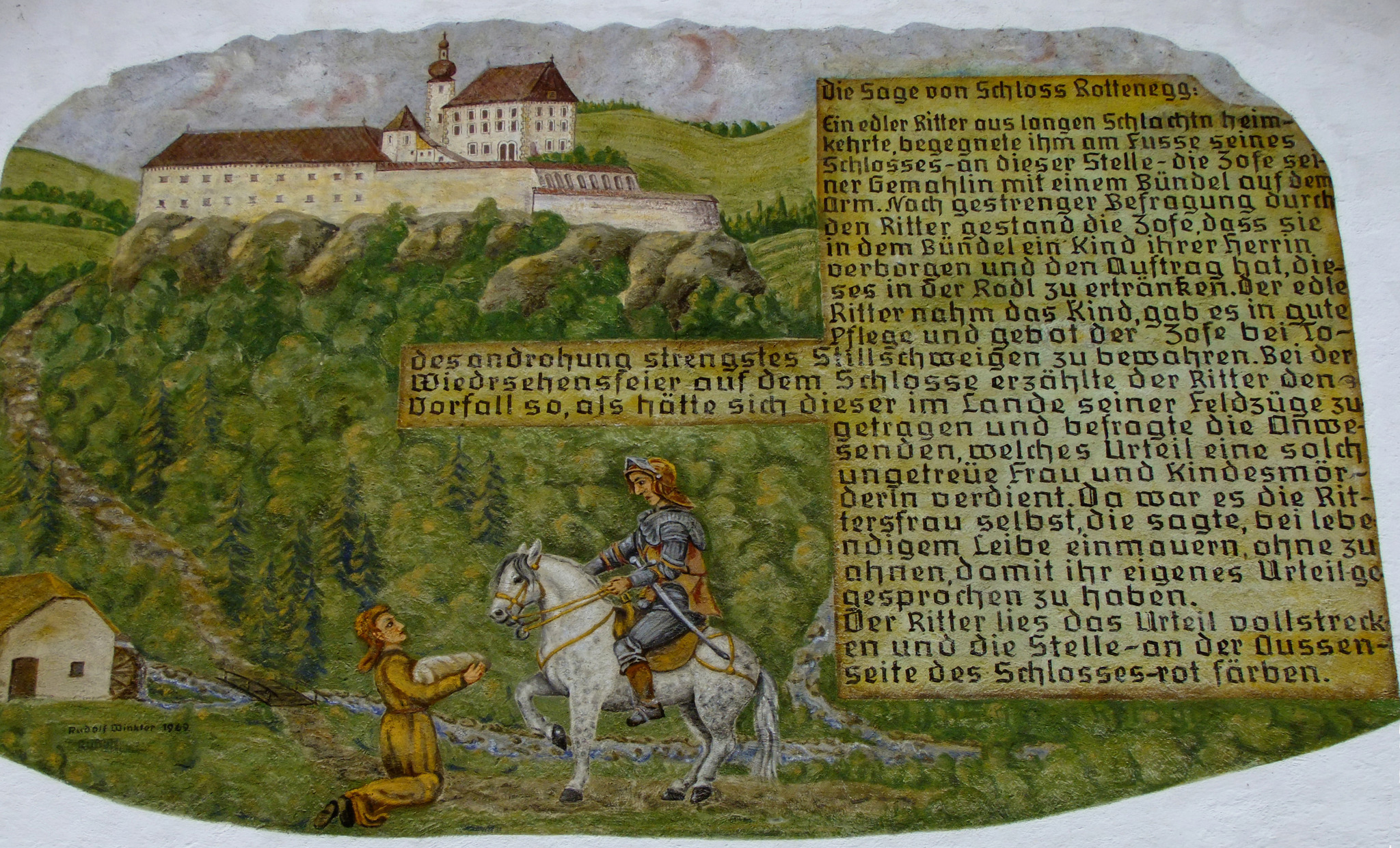 Die Sage an der Fassade Linz Die Sage an der Fassade Linz