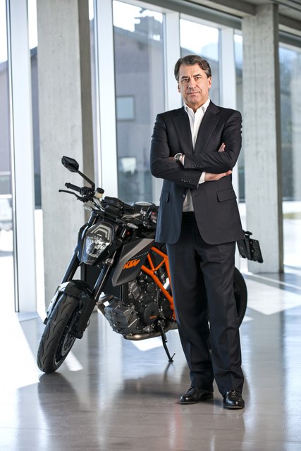Vorstandsvorsitzender der KTM AG: DI Stefan Pierer.