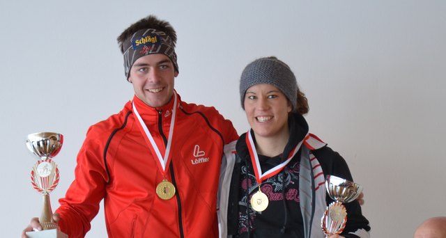 Zwei Landesmeister: Sebastian Stadlbauer (SU Böhmerwald) und Sandra Edelbauer (SU Bad Leonfelden). | Foto: Foto: privat