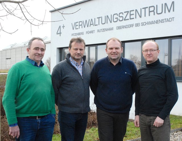 Das „Bürgermeister-Kleeblatt“ Imlinger, Haghofer, Helmberger und Schlachter (v.l.).