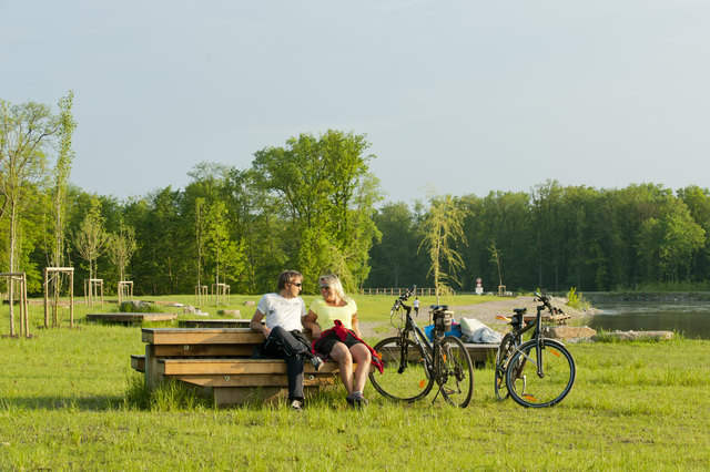 Das Naherholungsgebiet Auwiesen, das im Rahmem von URBAN PLUS (2007-2013) entstanden ist, wurde bei einem Gesamtprojektvolumen von 664.000 Euro mit 332.000 Euro von der EU gefördert. | Foto: Stadt Graz/Eder