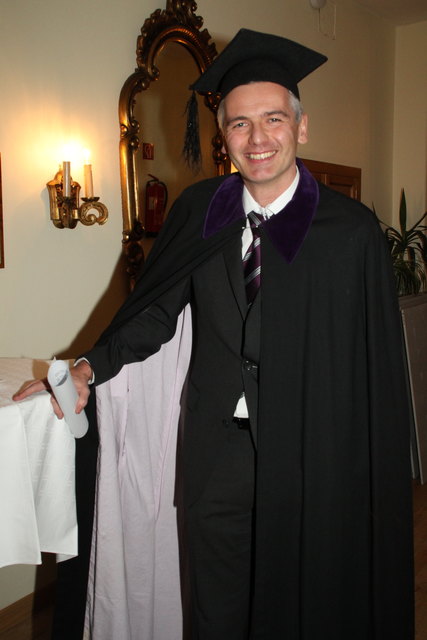 Auf seinen Auftritt wartete Kabinettsdirektor Gerald Schrei.