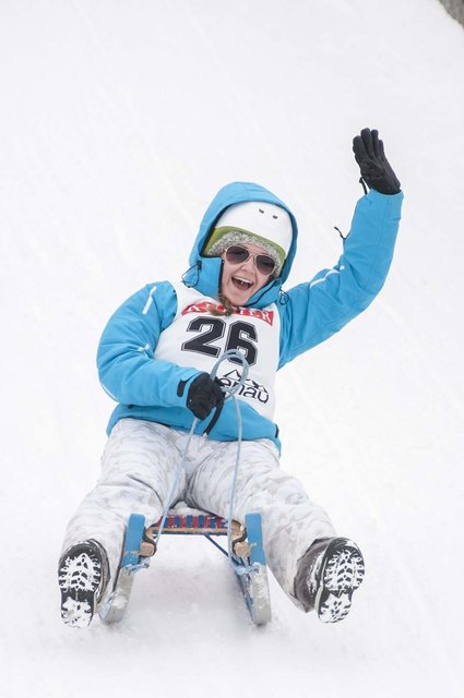 Viel Spaß beim Rodeln und Rang 24 für Nadine Lackner aus Oberalm.