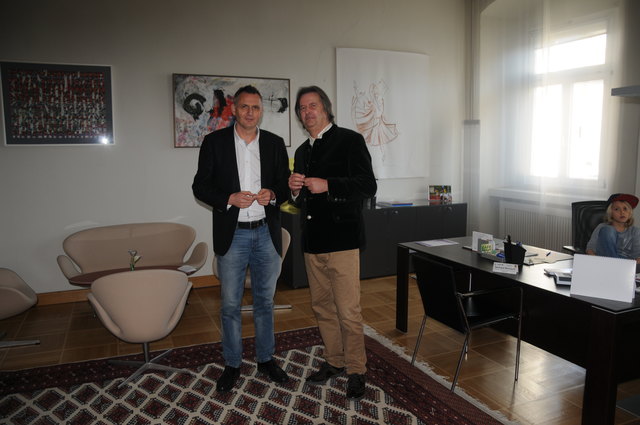 Beim Tag der offenen Tür zeigte sich GR. Günther Scheider Schmidt wieder überaus engagiert und begrüßte die zahllosen Gäste mit großer Freude.