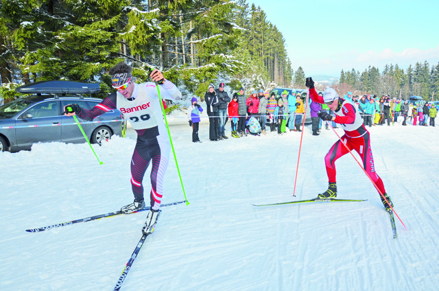 Sebastian Stadlbauer (rechts) fuhr dem Zweitplatzierten Markus Keplinger (links) davon. | Foto: Foto: Josef Stadlbauer