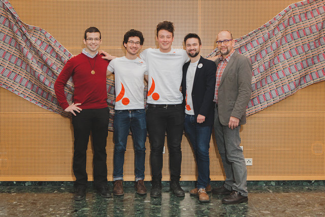 V.l.n.r.: Br. Peter Rinderer (Salesianer Don Boscos), die neuen Volontäre Raphael Lamprecht und Jakob Jetzinger, Johannes Ruppacher (VOLONTARIAT bewegt) und Wolfgang Zajicek (Jugend Eine Welt) | Foto: Martin Anger