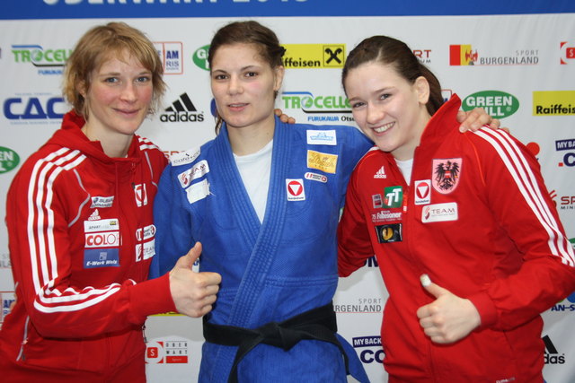 Während Sabrina Filzmoser 2015 in Oberwart fehlt, sind Hilde Drexler und Kathrin Unterwurzacher beim European Open wieder mit dabei.