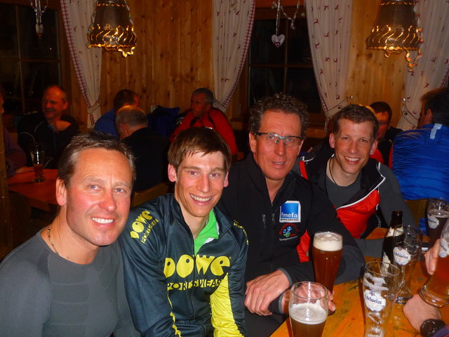 Helmut, Christoph, Andreas Hackenberger (Sponsor) und Robert