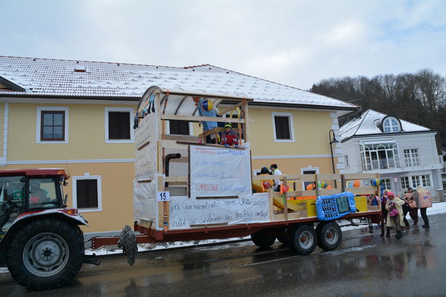 Die "Brüssel Heu-Challenge" war das Thema der Puchberger Bauern.