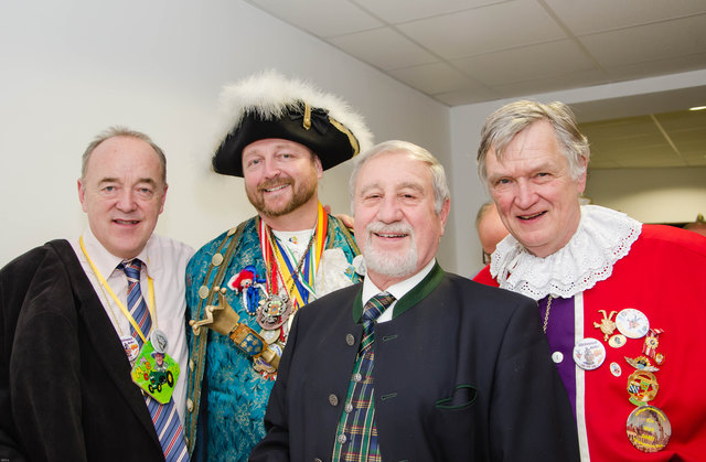 Hannes Ja, Günther Brückler und Leo Lindebner unterhielten sich mit dem NÖ Landesprinzen Nils I. | Foto: Foto: Kraus
