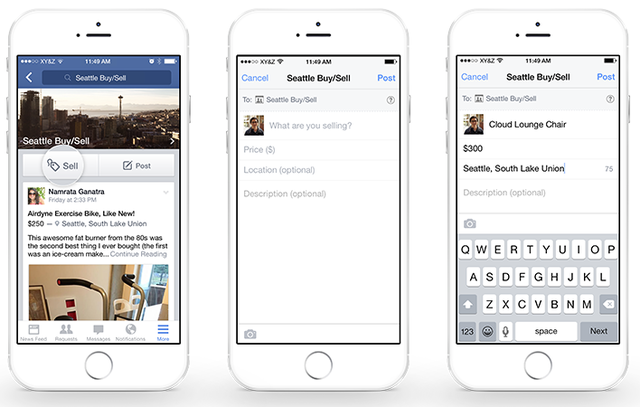 Facebook neue Kleinanzeigen Funktion