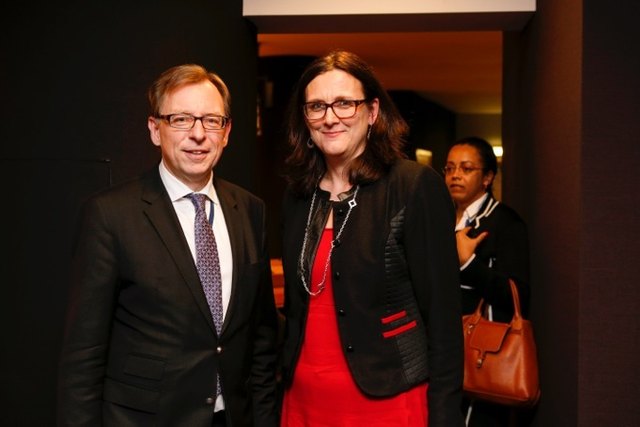 Einsatz für Wachstum und Beschäftigung: Landesrat Ch. Buchmann und EU-Handelskommisarin Cecilia Malmström | Foto: AdR