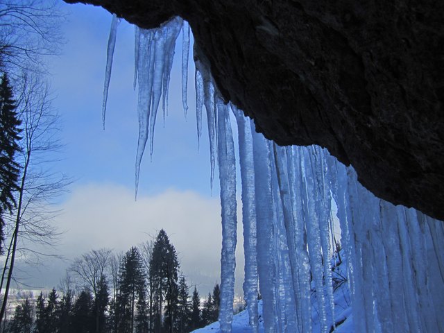Bei einem Wasserfall, auf dem Weg in die "Eisenau" festgehalten.
