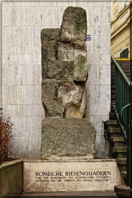 Ein Denkmal aus den Überresten eines römischen Bads